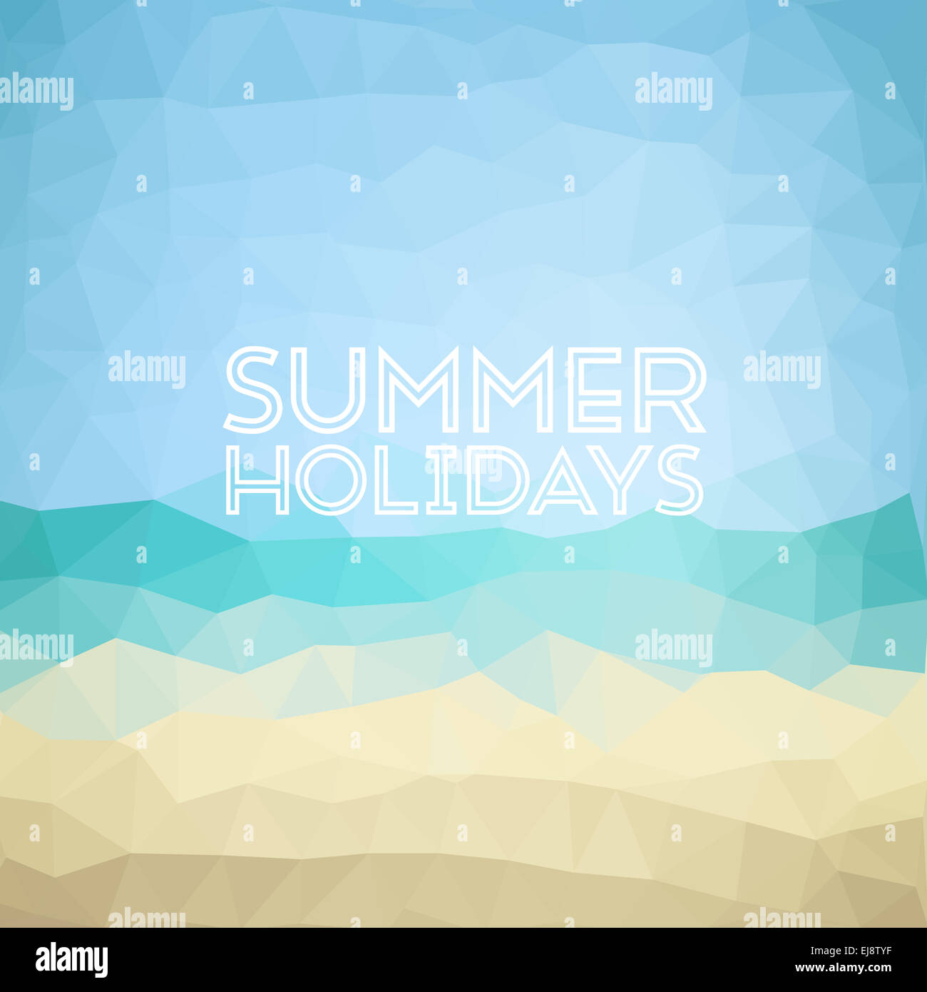 Summer holiday tropical beach background Stock Photo - Alamy