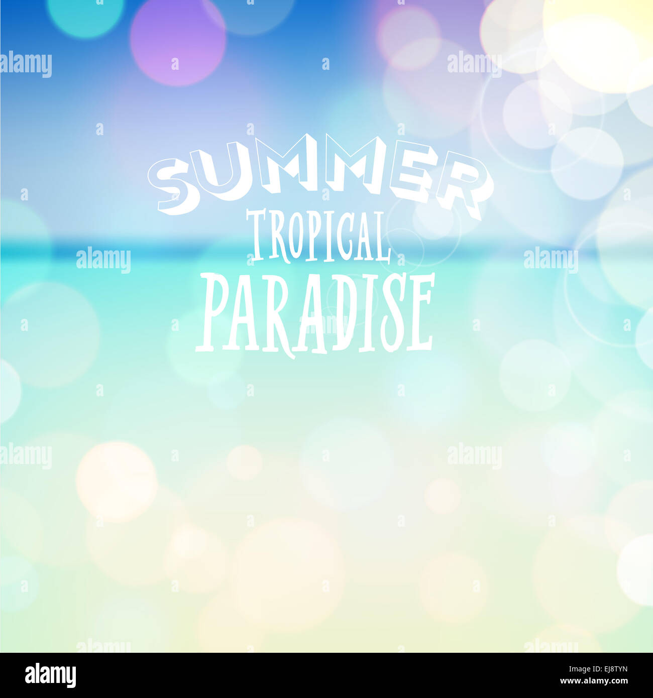 Summer holiday tropical beach background Stock Photo - Alamy