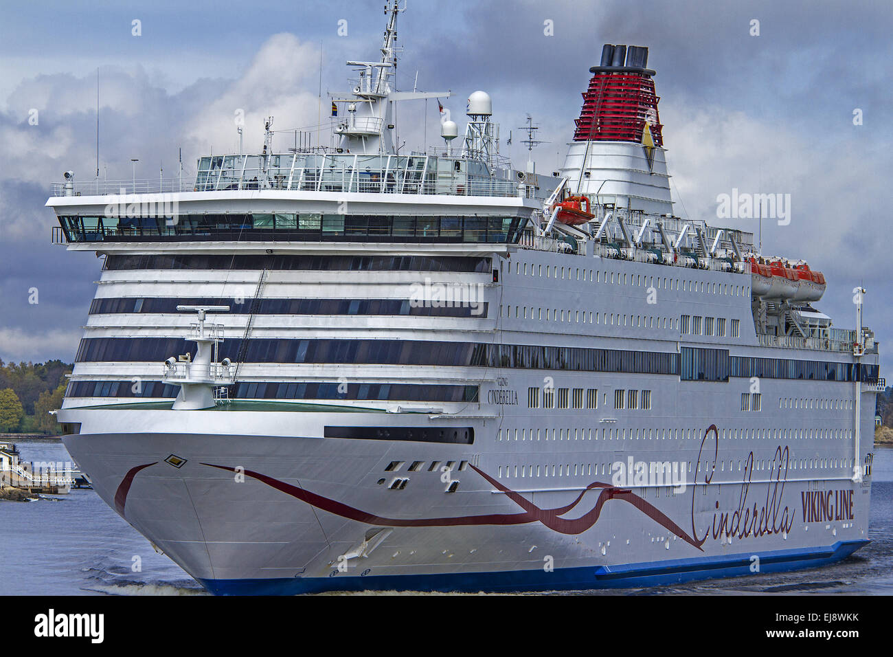 Viking Line Ferry Stockholm Sweden Stock Photo