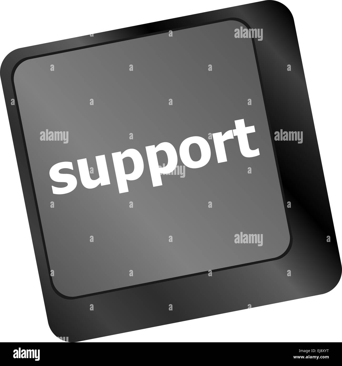 keyboard key with support button Stock Photo Alamy