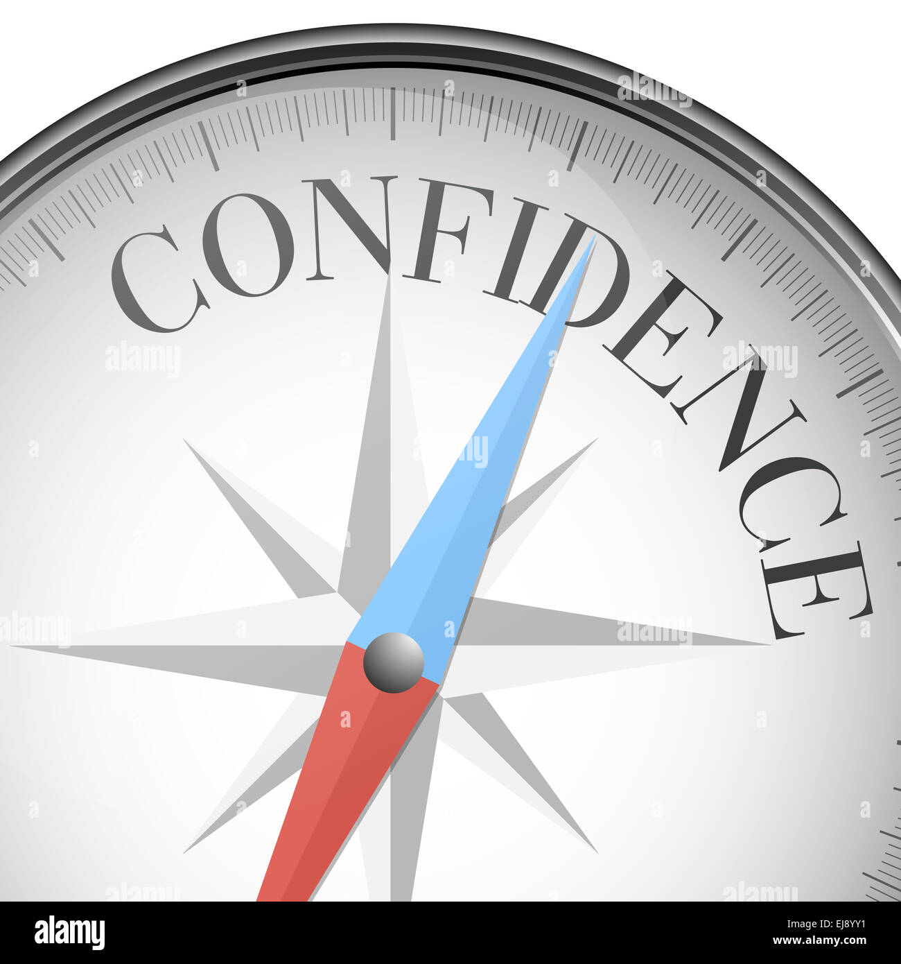 compass confidence Stock Photo