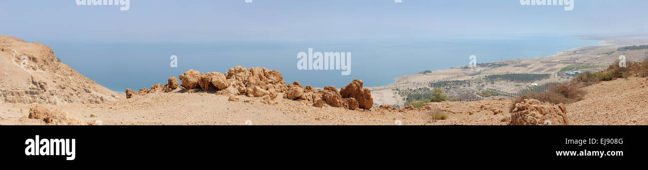Dead Sea Panorama Stock Photo