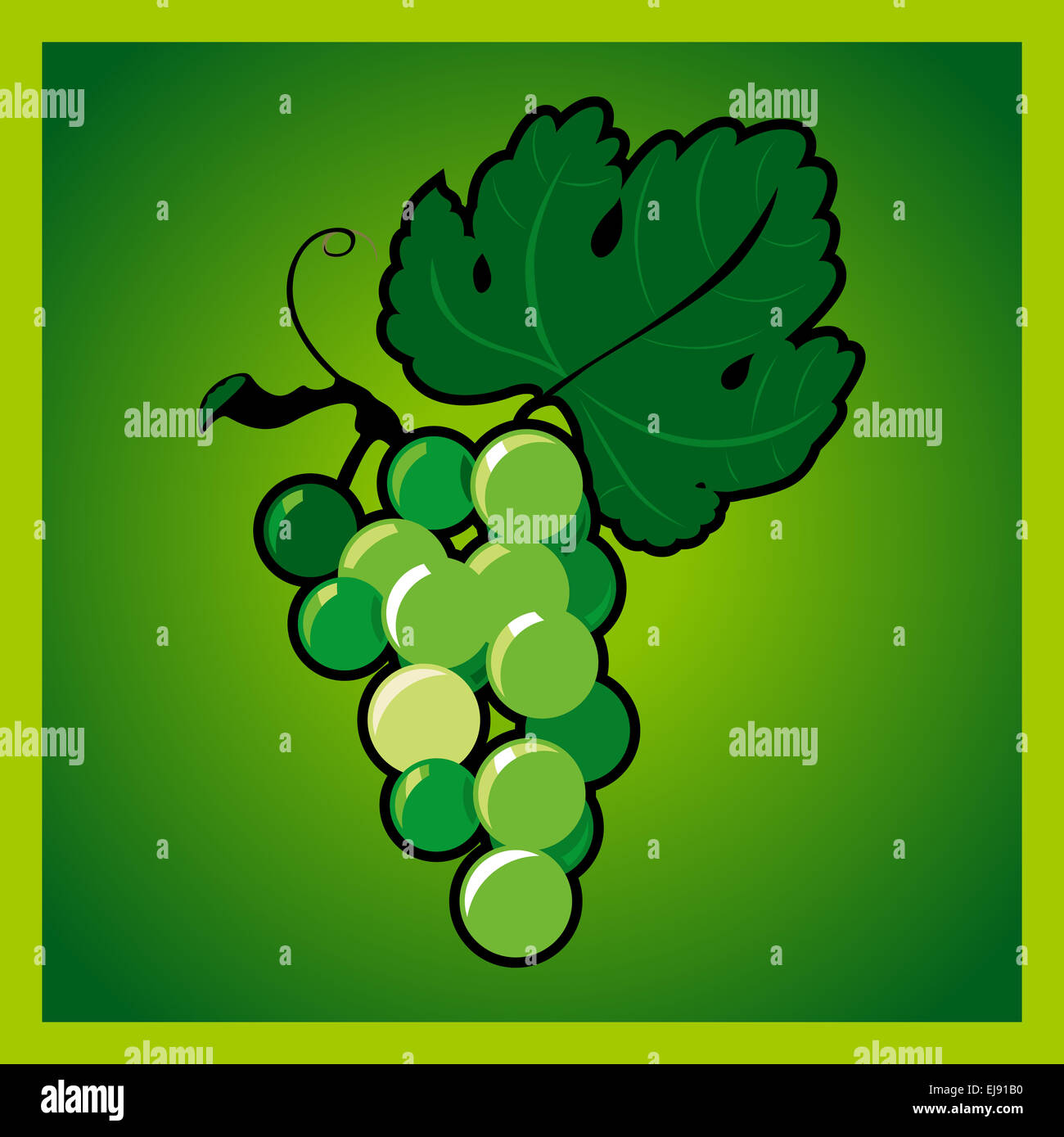 Green grape bunch Stock Photo - Alamy