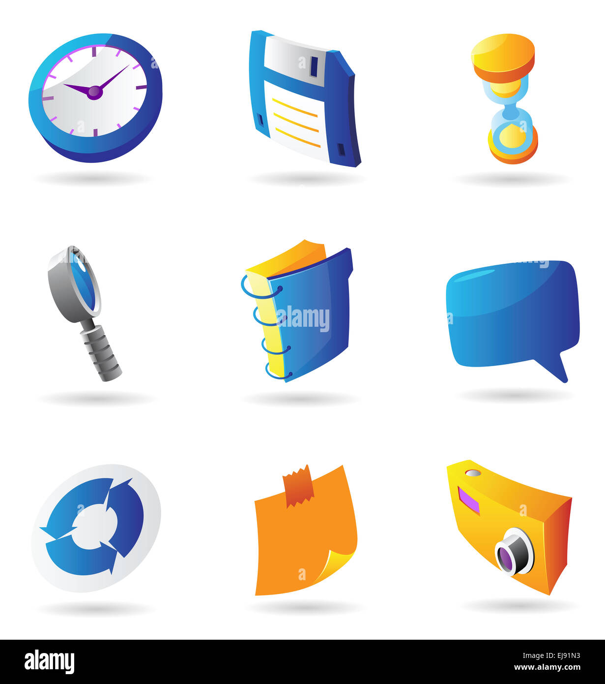 Icons for interface Stock Photo - Alamy