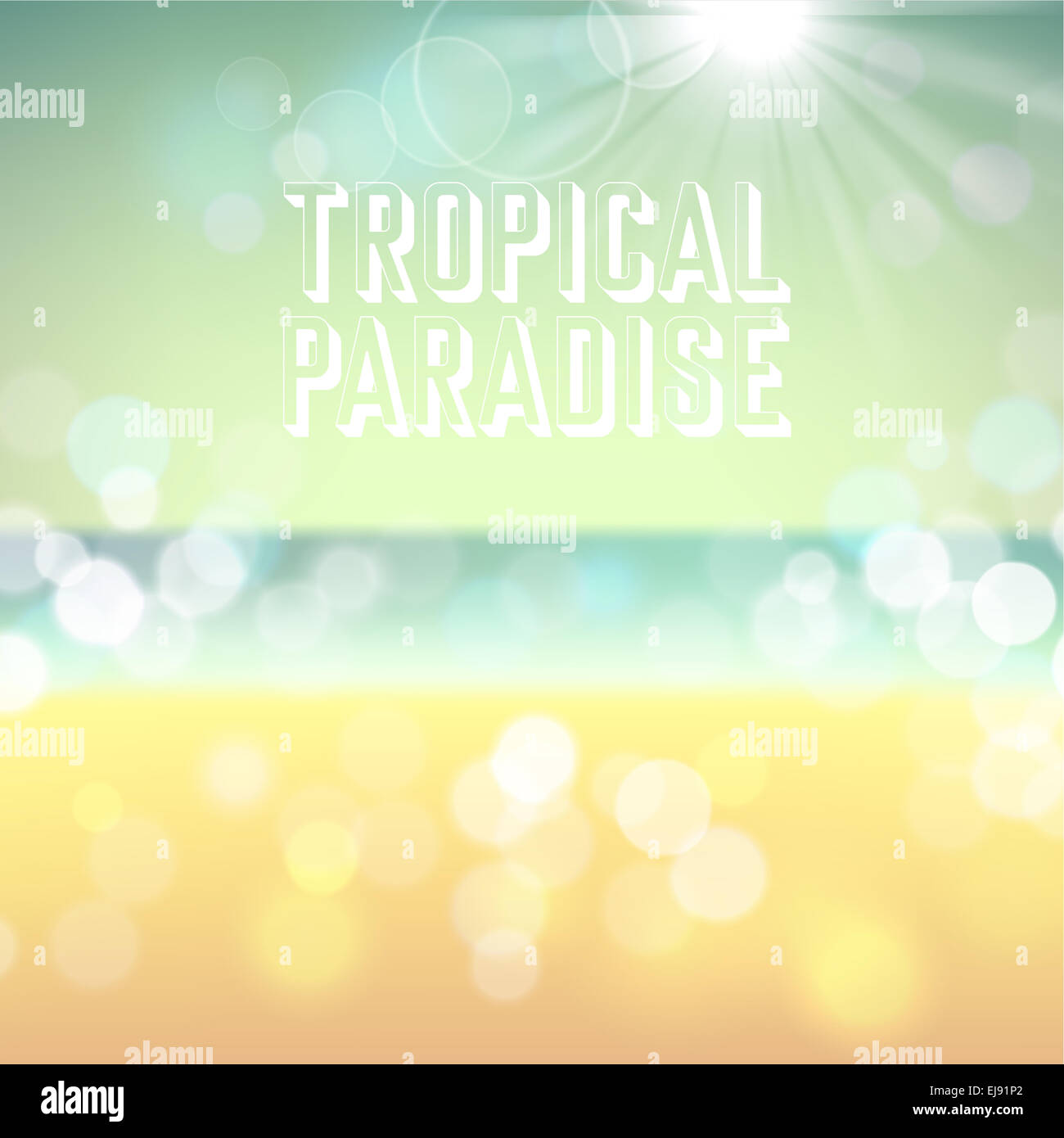 Summer holiday tropical beach background Stock Photo - Alamy