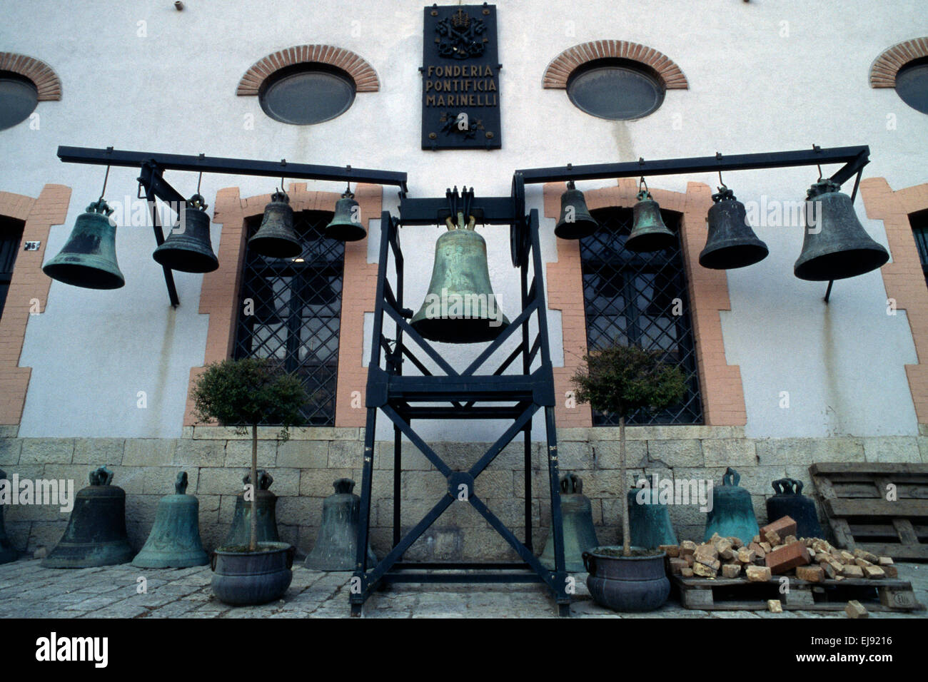 Italy, Molise, Agnone, Fonderia Pontificia Marinelli, bell factory Stock Photo
