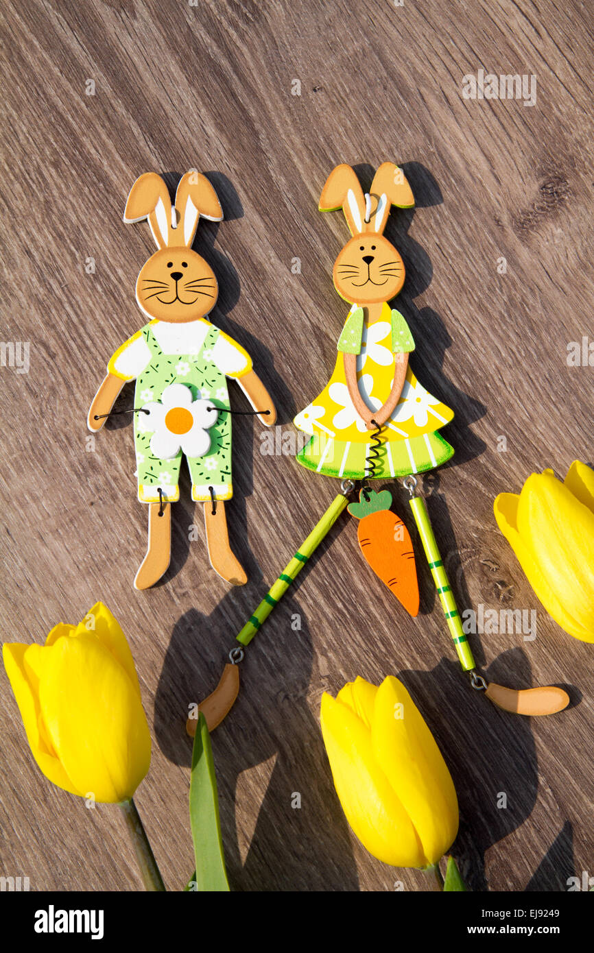 Rabbits flower hi-res stock photography and images - Alamy