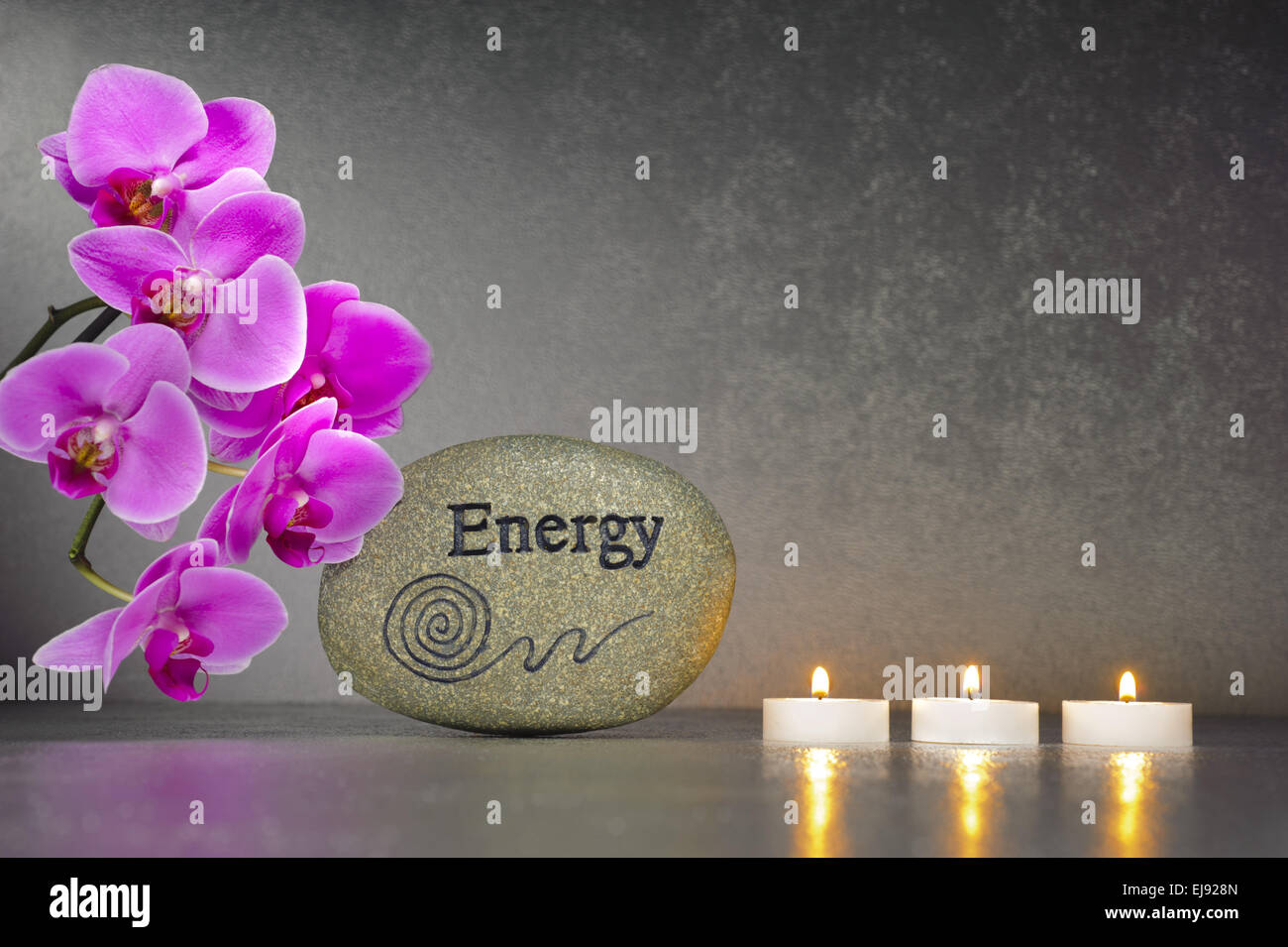 Japanese garden with candle lights Stock Photo Alamy