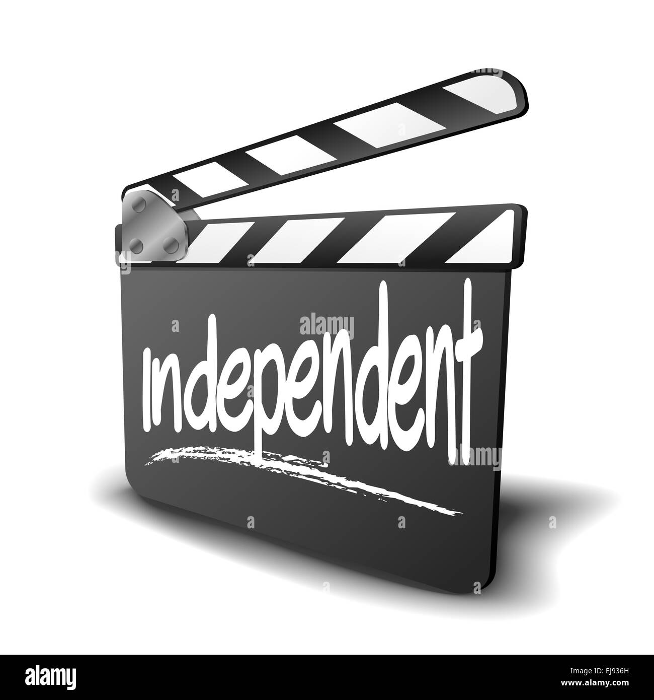 Clapper Board independent Stock Photo