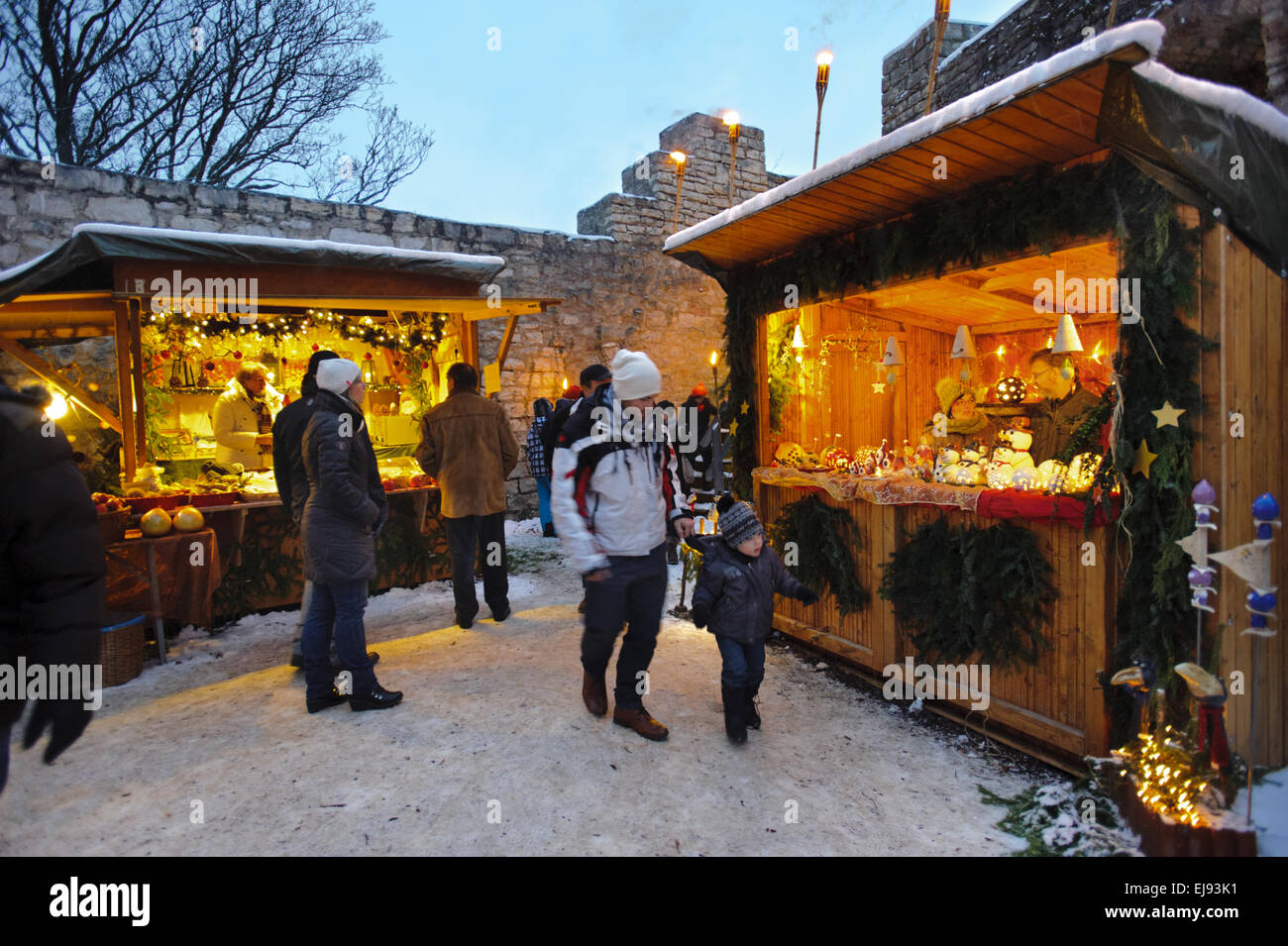 christmas market in Bavaria Stock Photo