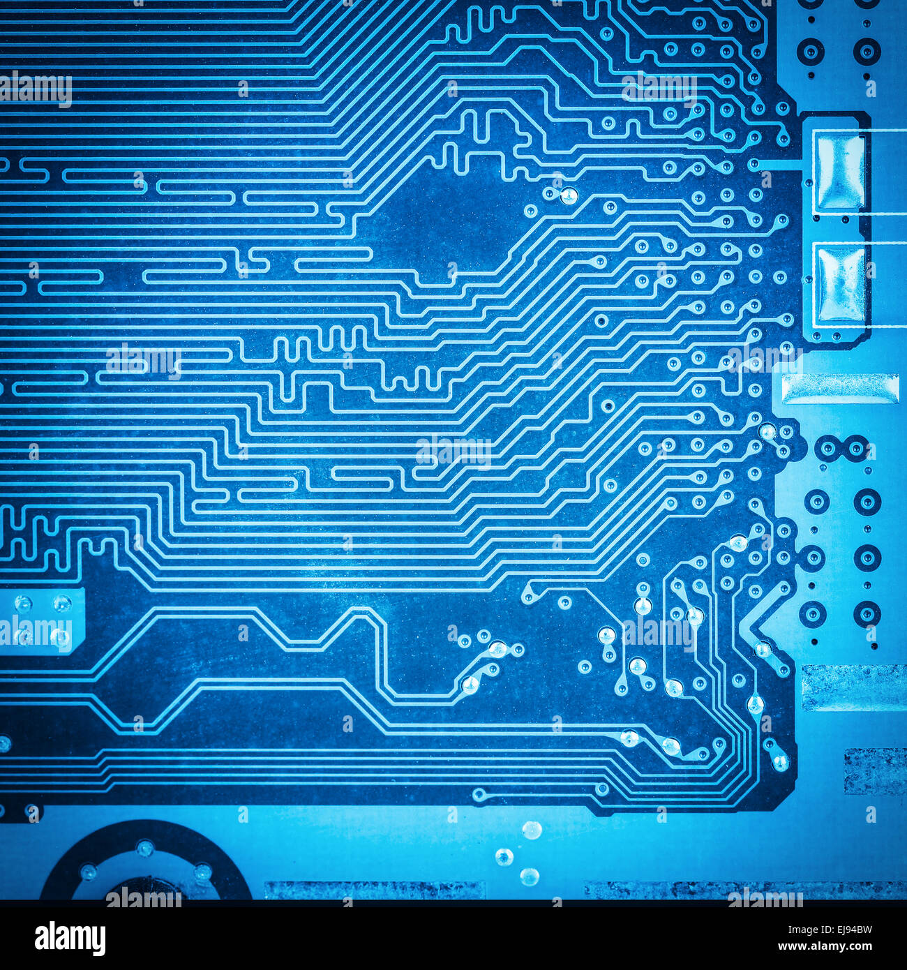 closeup of circuit board Stock Photo