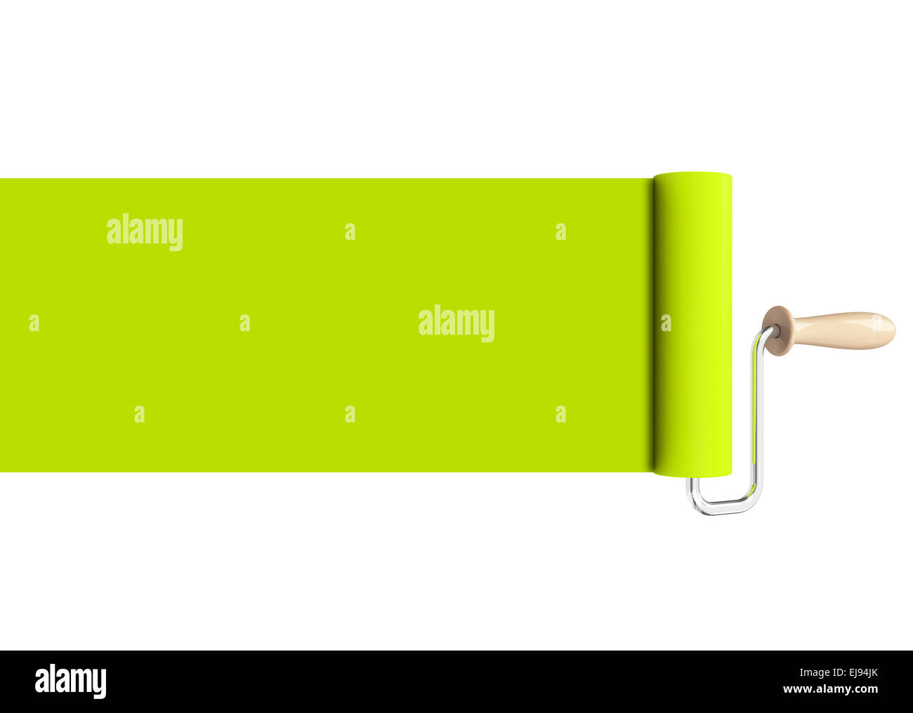 Green paint roller hi-res stock photography and images - Alamy