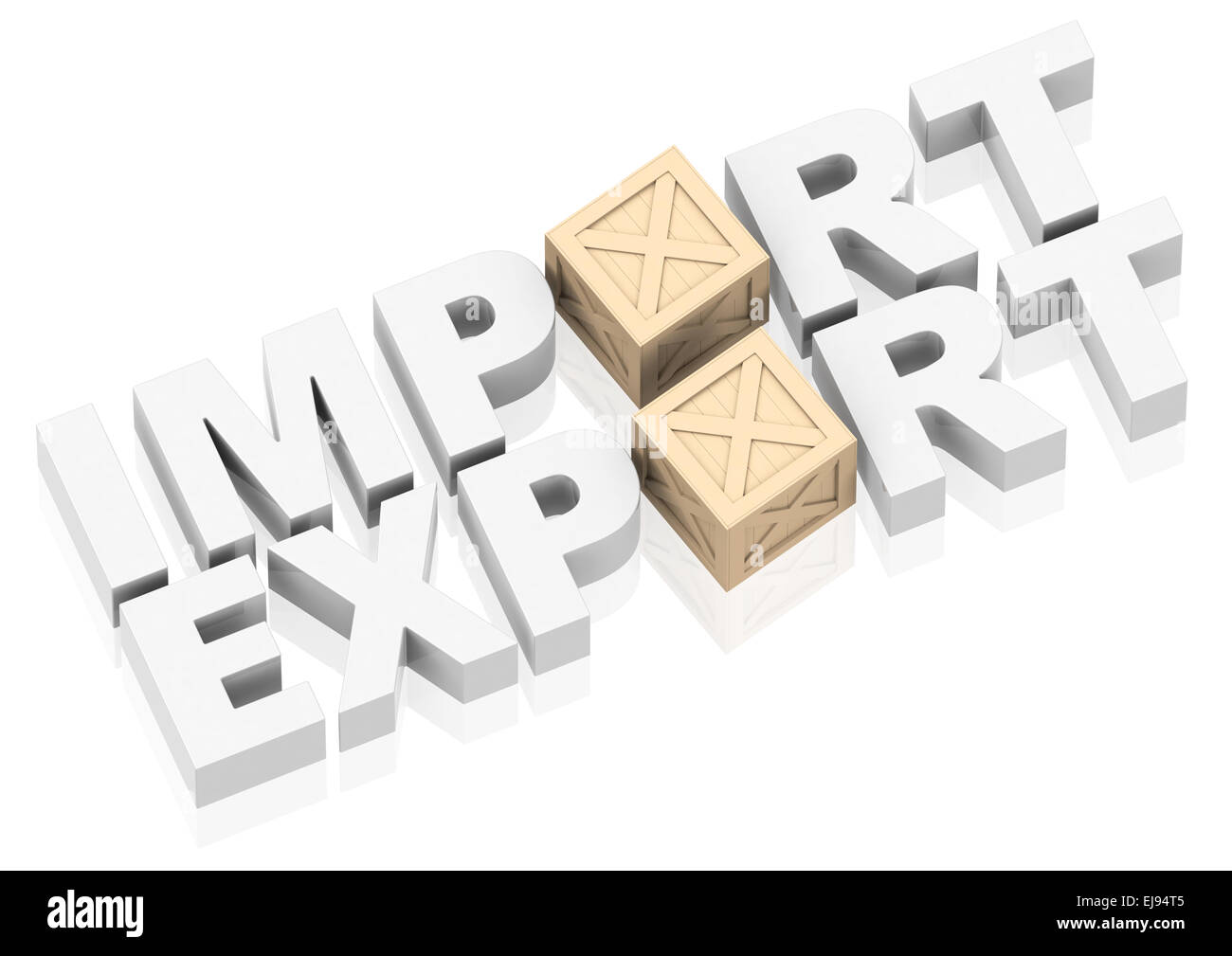 import and export Stock Photo