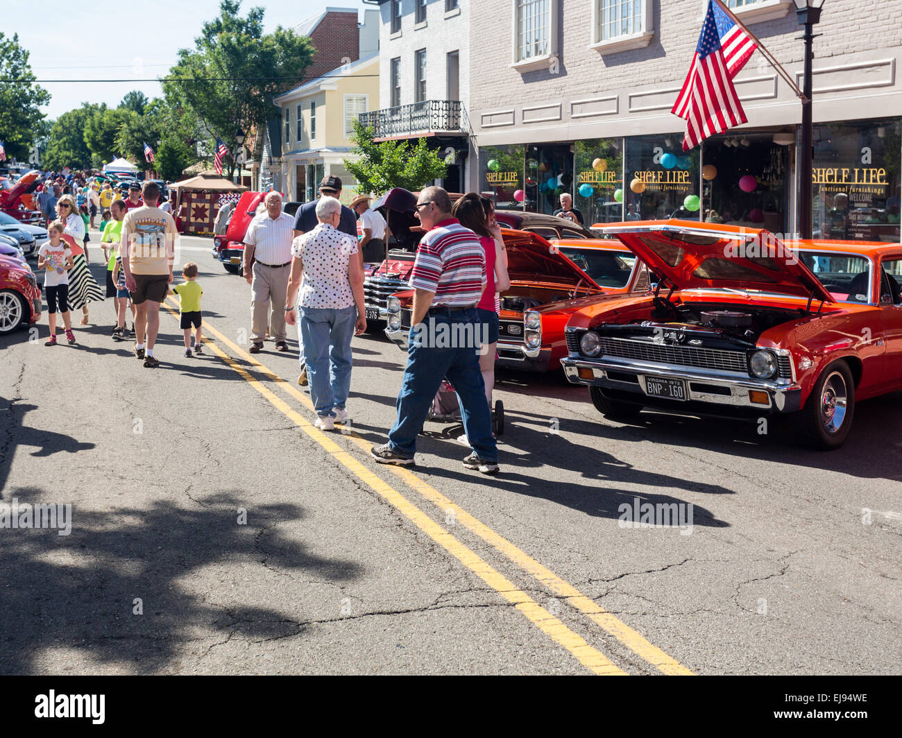 Car show in Warrenton Virginia Stock Photo Alamy