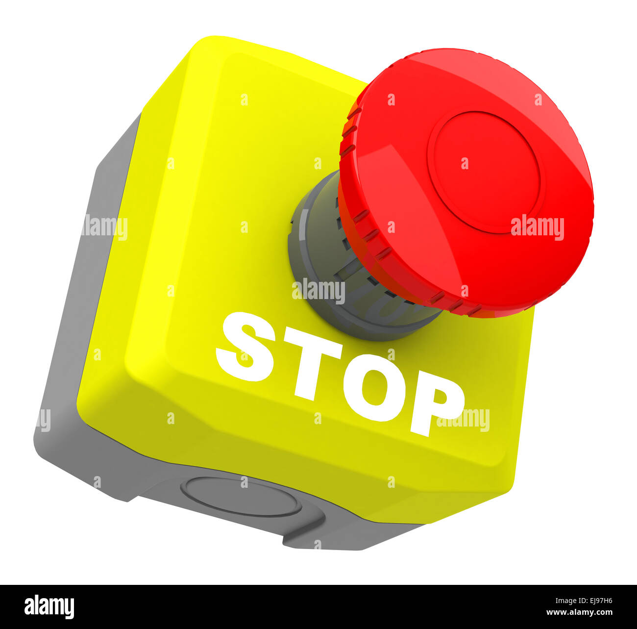 the emergency stop Stock Photo Alamy