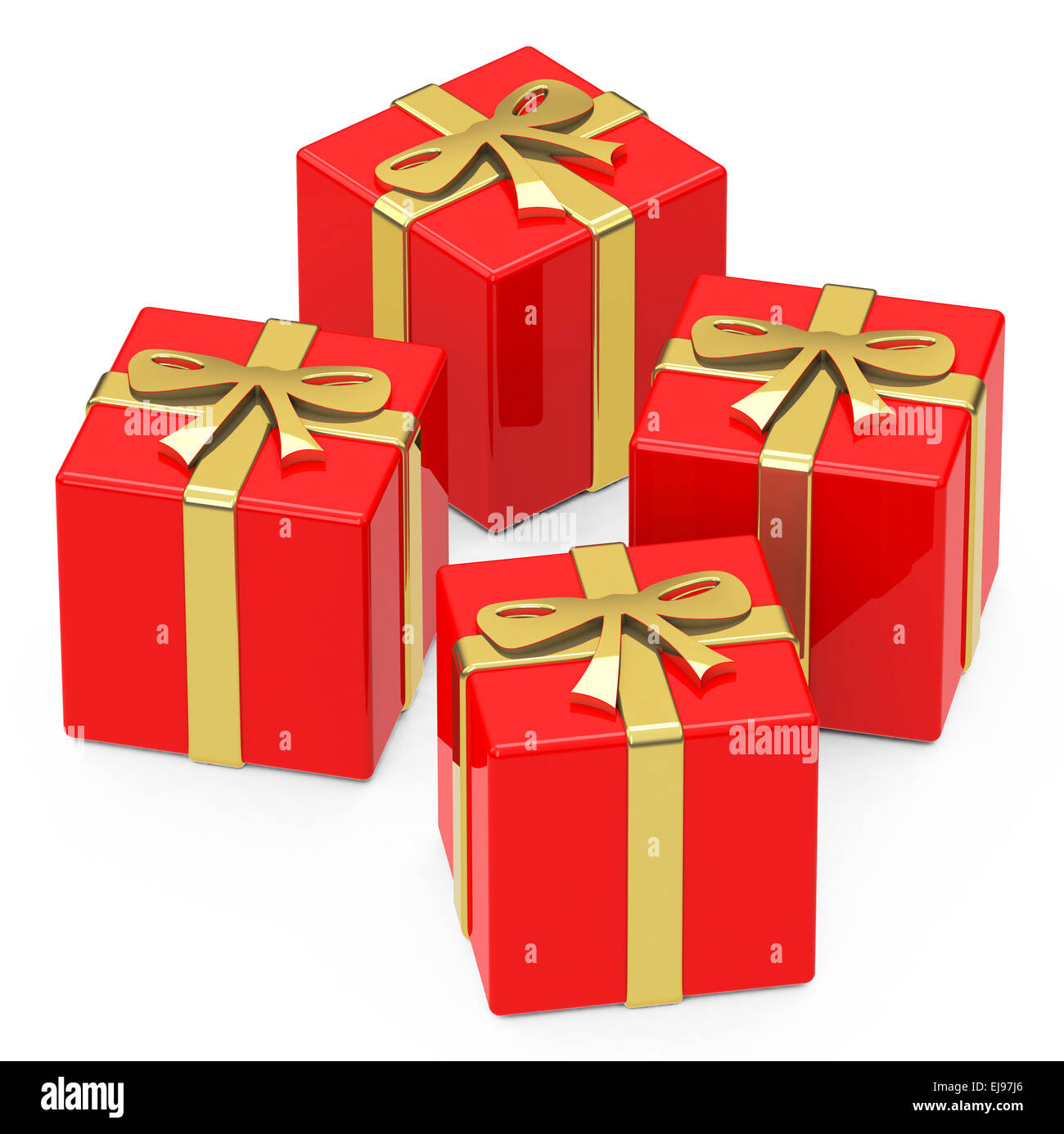 the red gifts Stock Photo Alamy