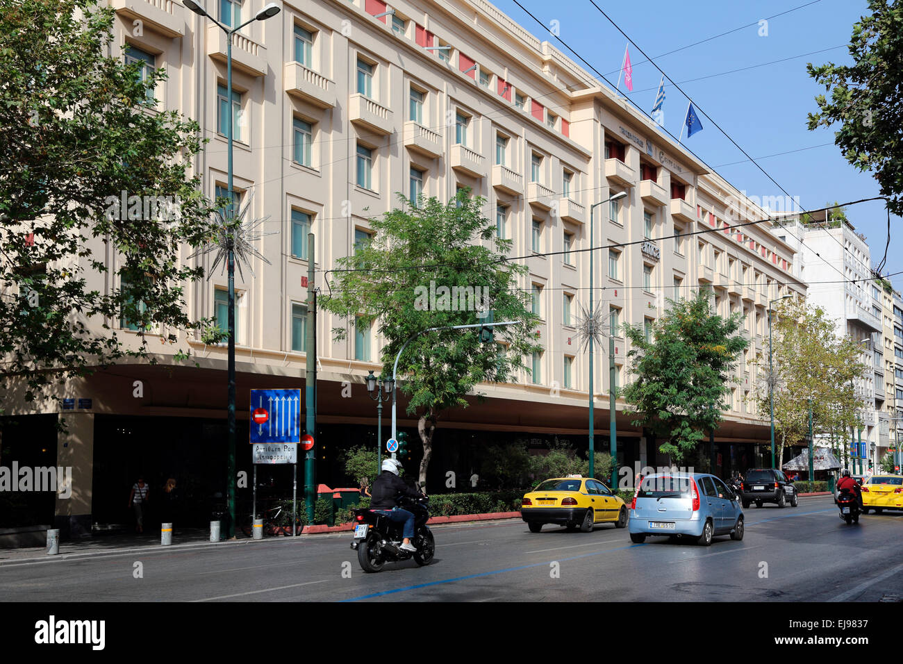 Greece Athens Panepistimiou Street Attika department store Stock Photo
