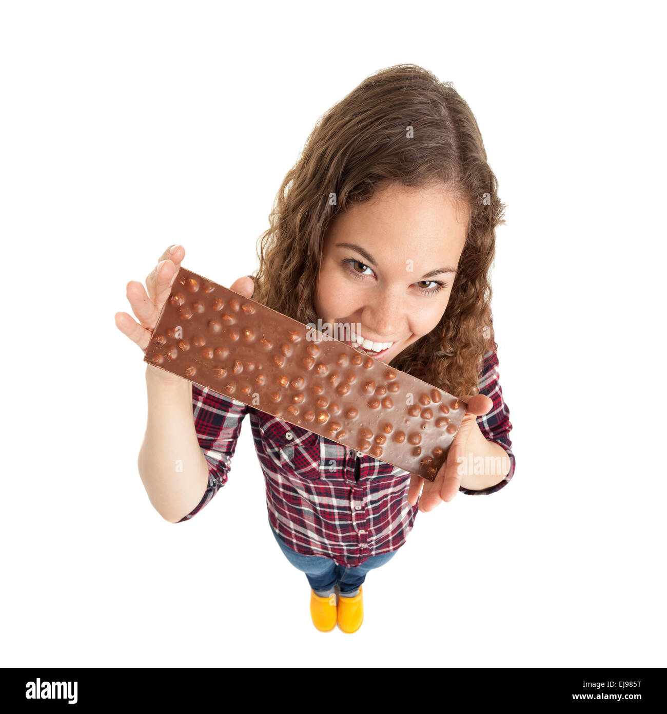 In love with chocolate Stock Photo