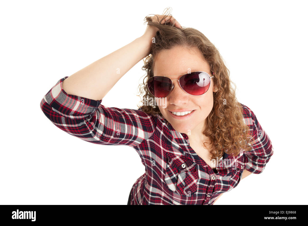 Young woman with sunglasses Stock Photo