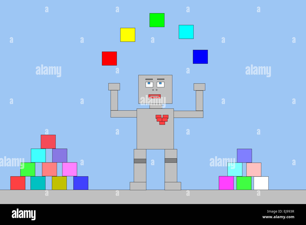 Cubes robot hi-res stock photography and images - Alamy