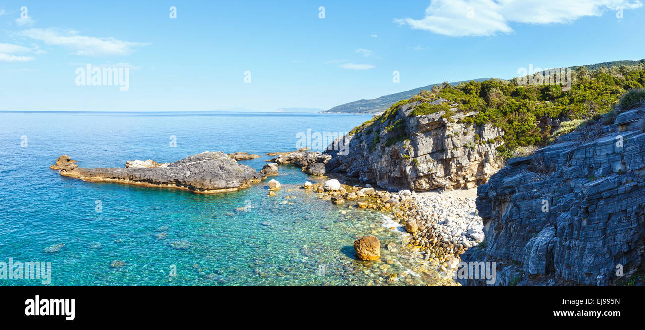 Mylopotamos beach summer view (Greece Stock Photo - Alamy