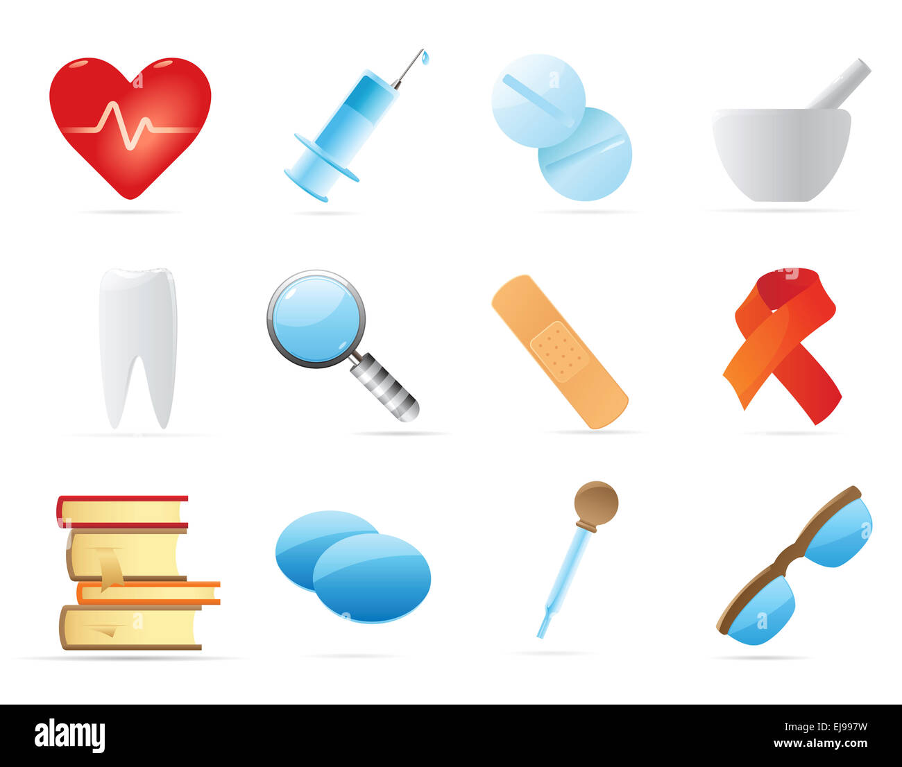 Icons for medicine Stock Photo - Alamy