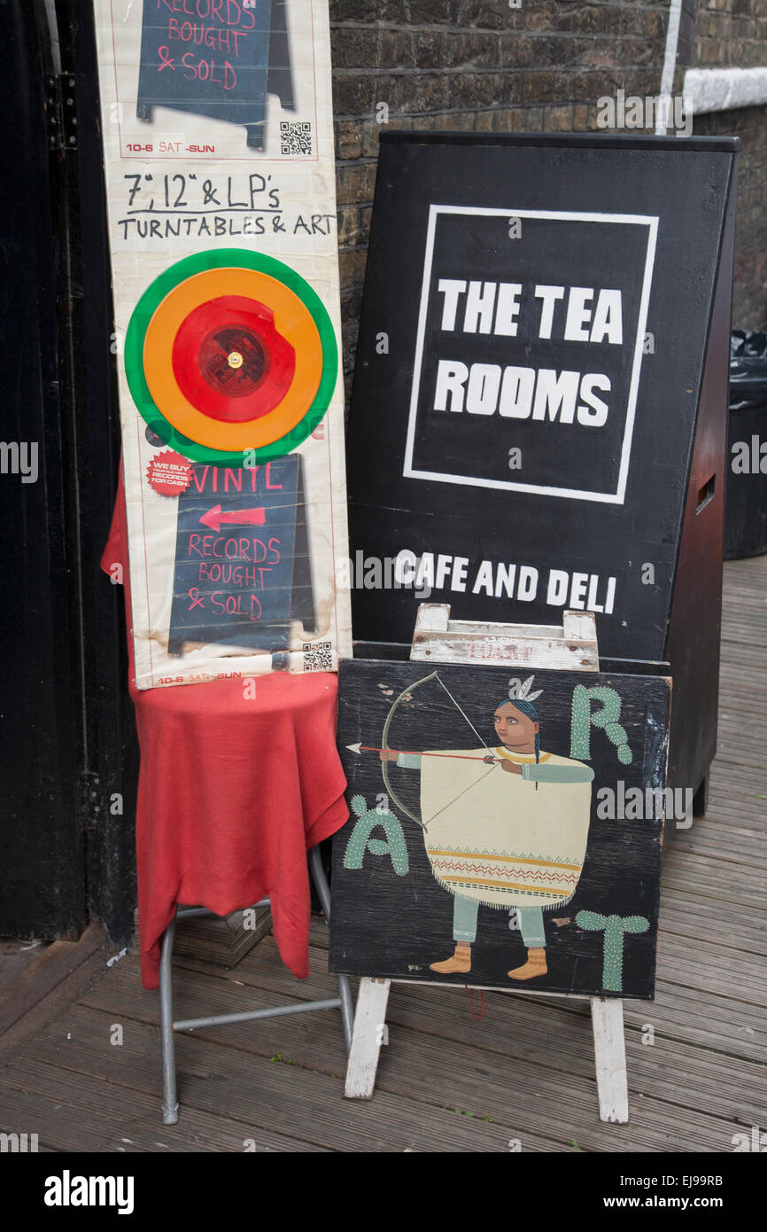 Tea Rooms, Brick Lane; Spitalfields; London; England; UK Stock Photo