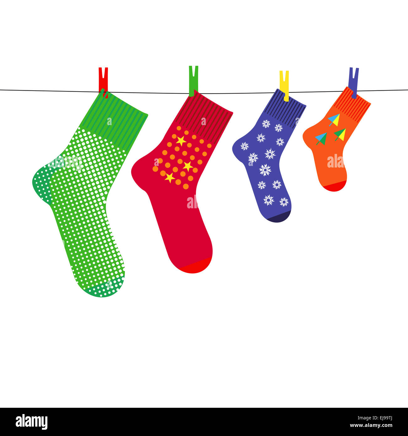 Christmas sock Stock Photo