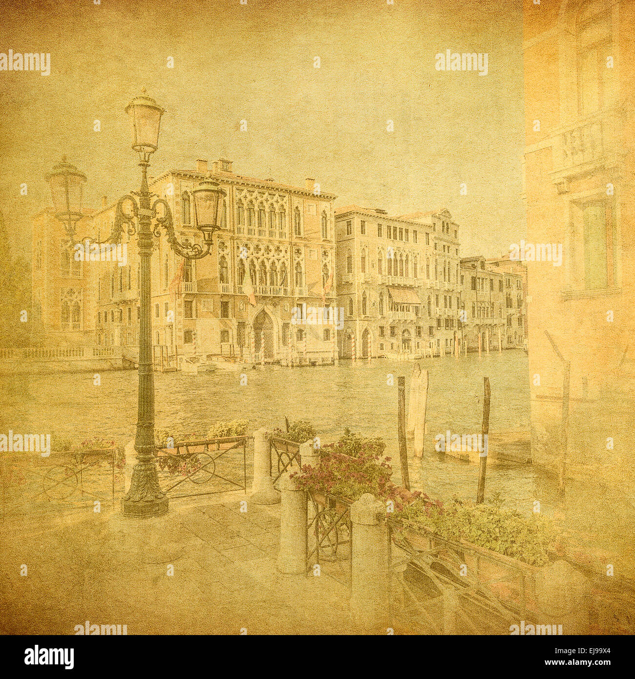 Vintage image of Venice, Italy Stock Photo