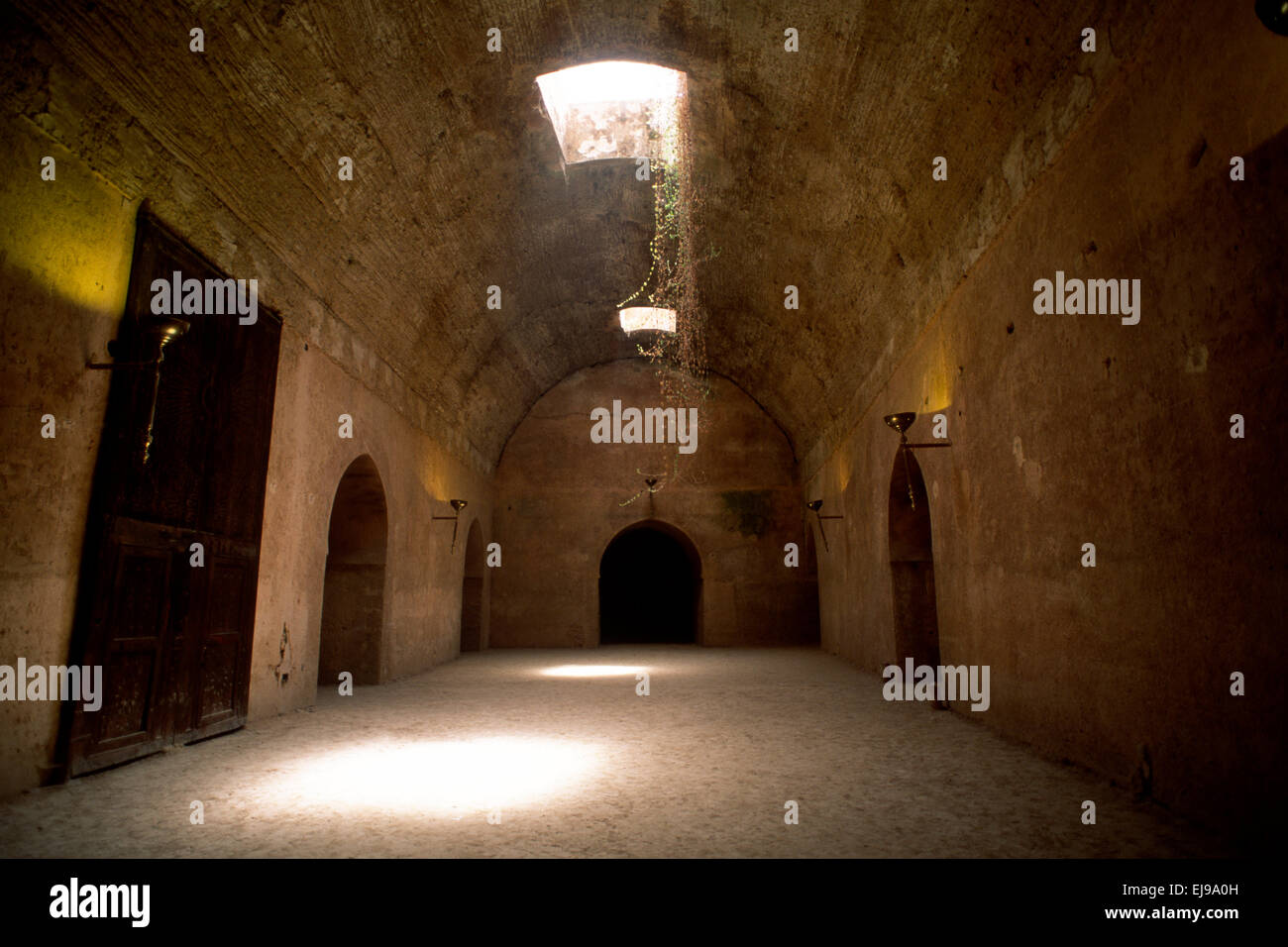 Morocco, Meknès, Dar El Ma, Palace of the Water, royal stables, Heri Es Souani, ancient barn Stock Photo