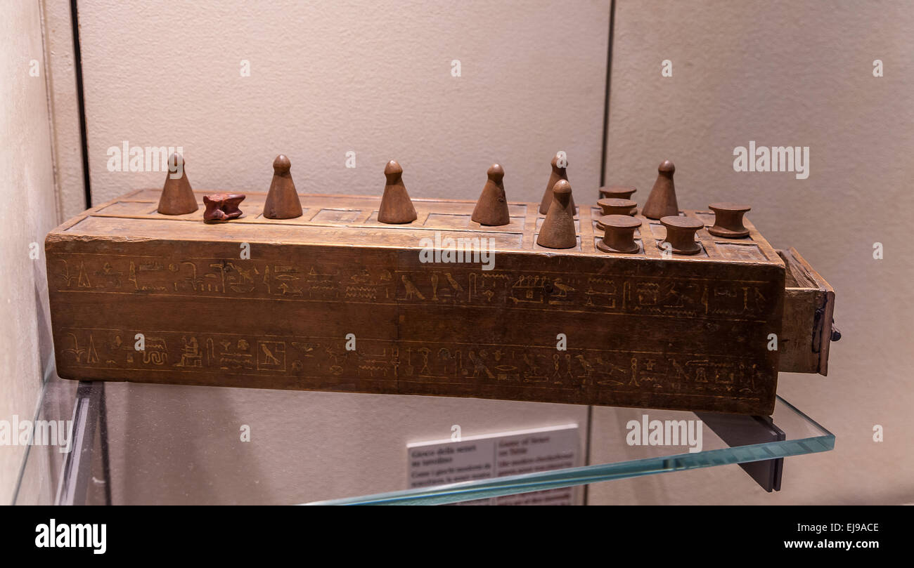 Egyptian Game of Senet Stock Photo