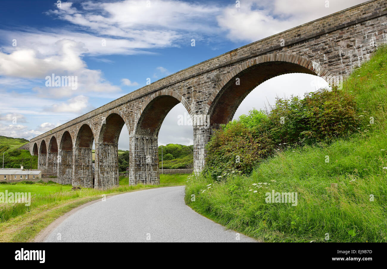 Railway Viaduct in Cullen Scotland Stock Photo Alamy