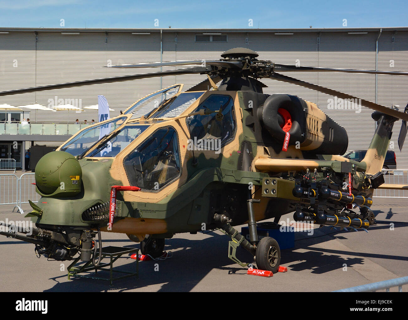 Turkish army attac helicopter T129 ATAK Stock Photo
