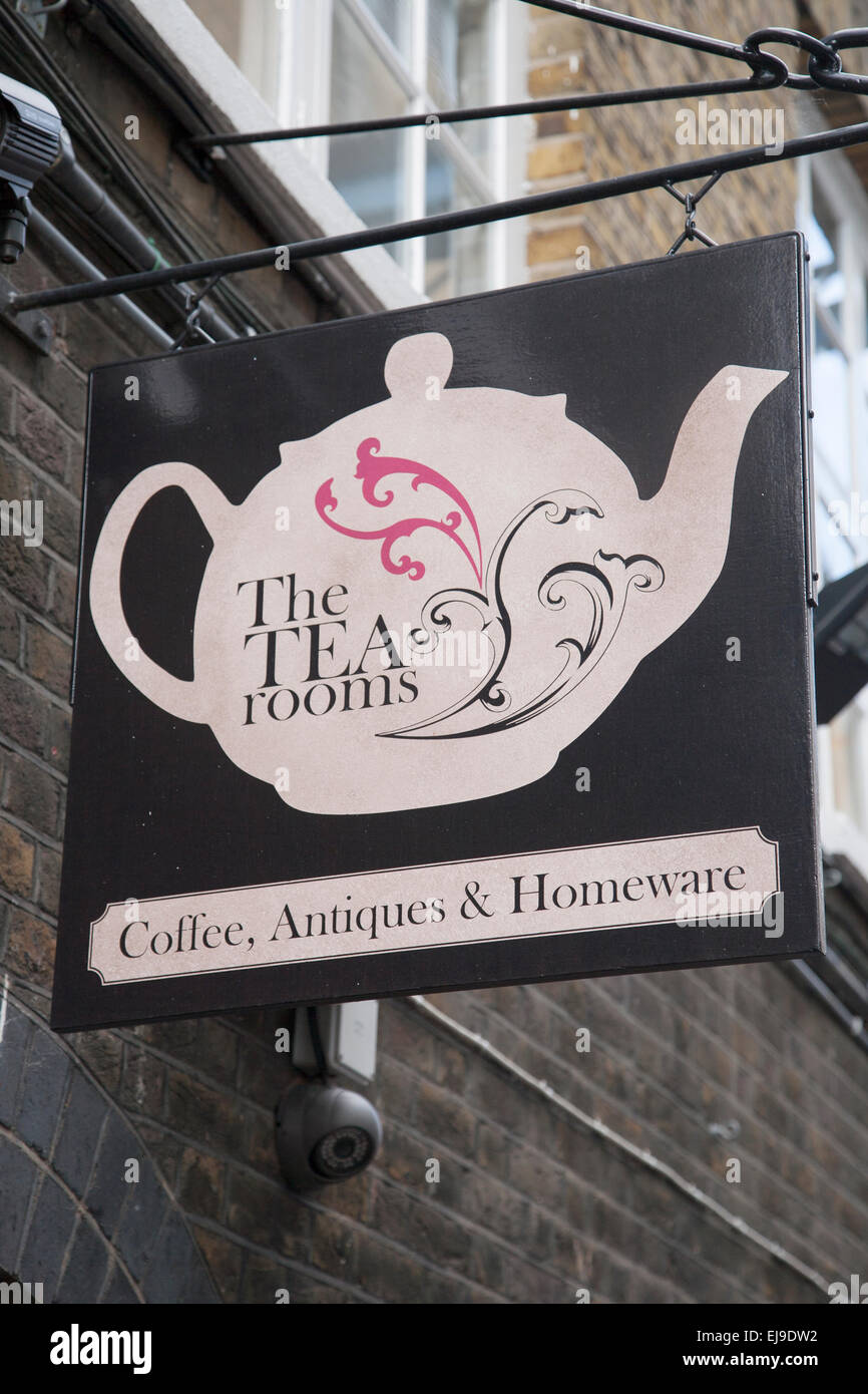 Tea Rooms, Brick Lane; Spitalfields; London; England; UK Stock Photo