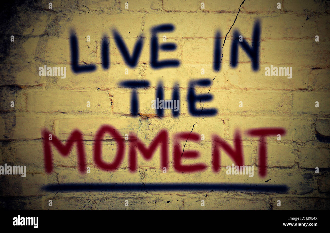 Live In The Moment Concept Stock Photo
