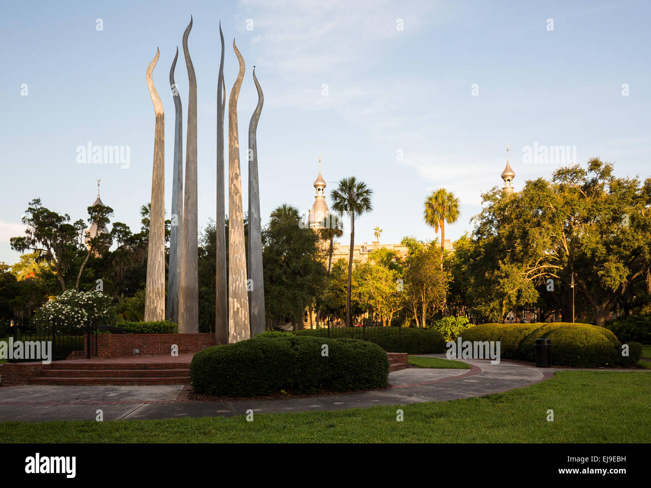 Sticks of Fire at University of Tampa Stock Photo