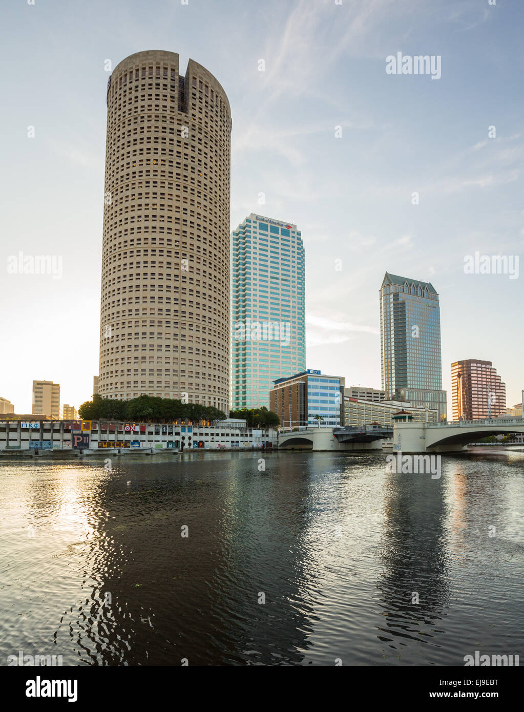 City skyline of Tampa Florida Stock Photo