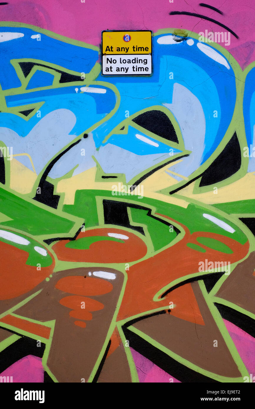modern street art graffiti spray painted on a wall Stock Photo - Alamy