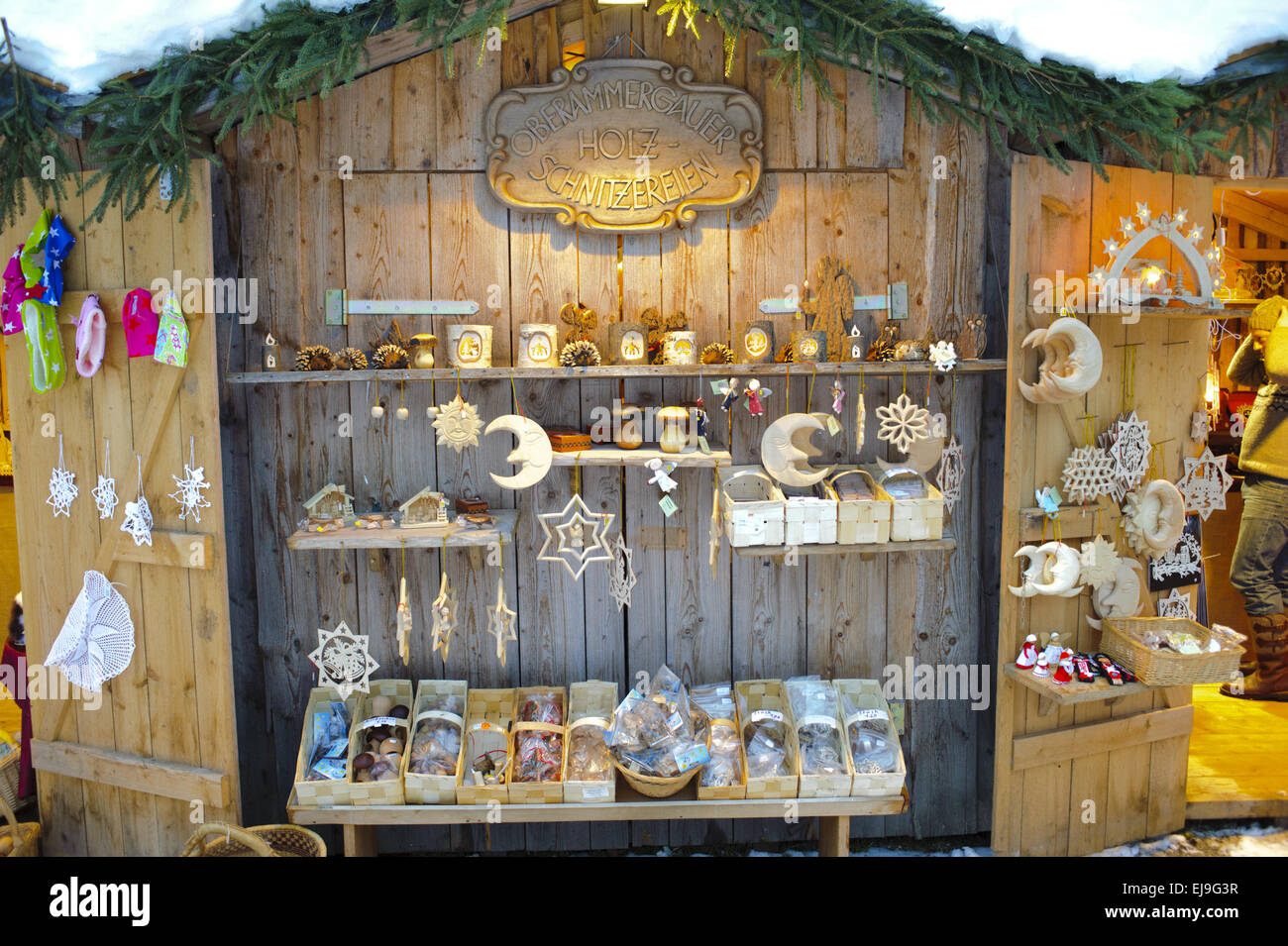christmas market in Bavaria, Germany Stock Photo