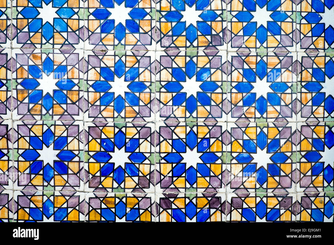 Typical old tiles from Portugal Stock Photo