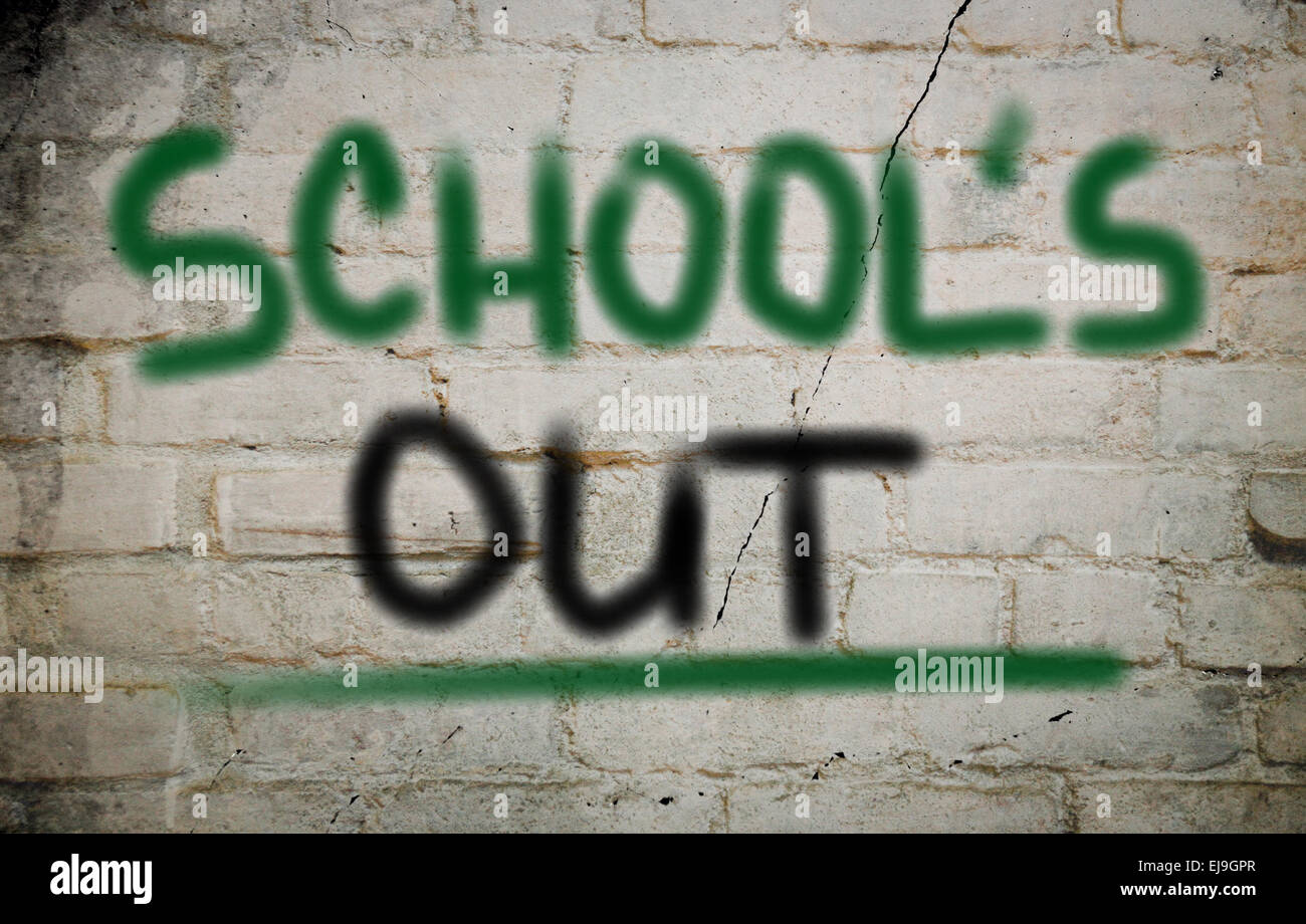 School's Out Concept Stock Photo
