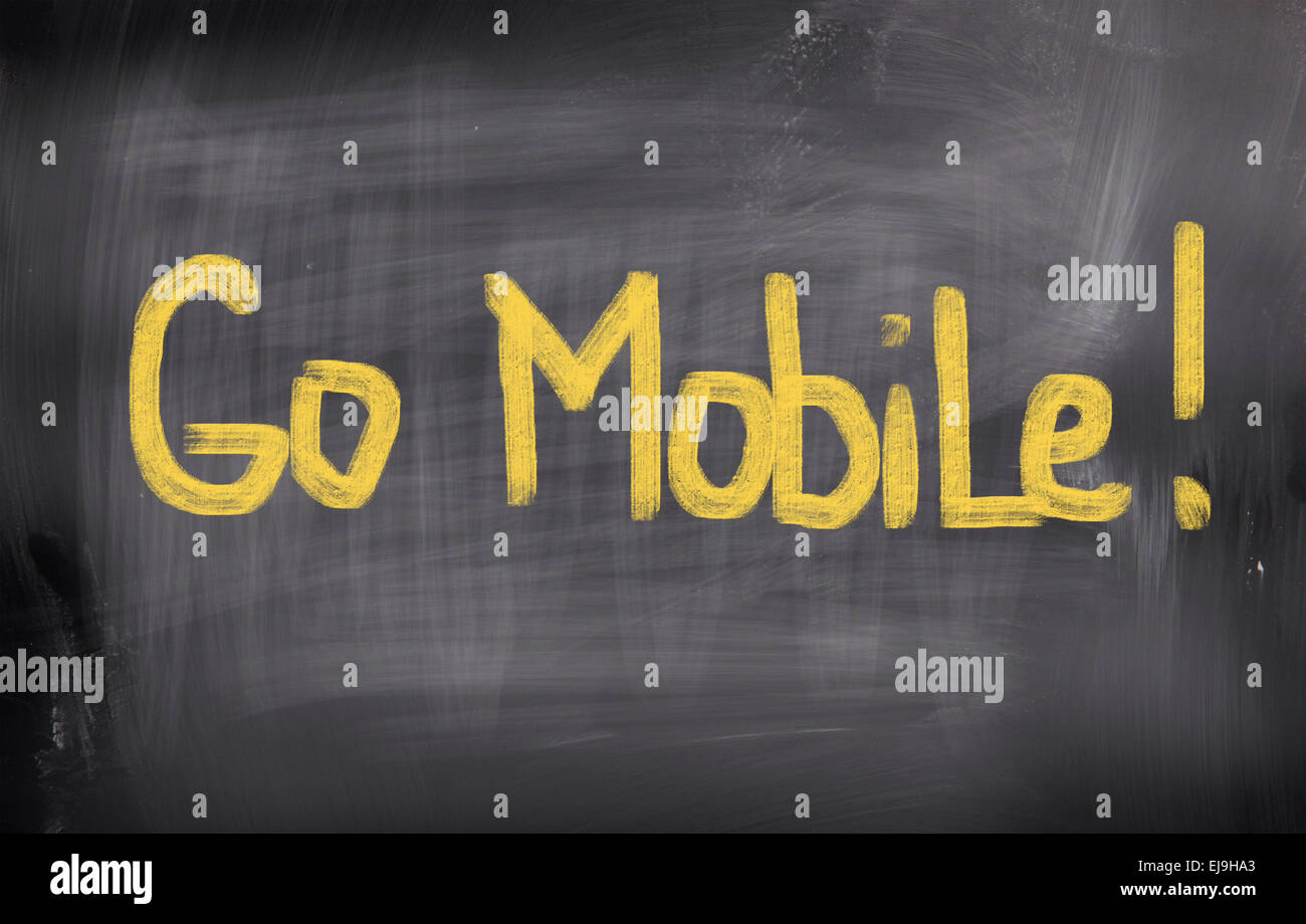 Go Mobile Concept Stock Photo - Alamy