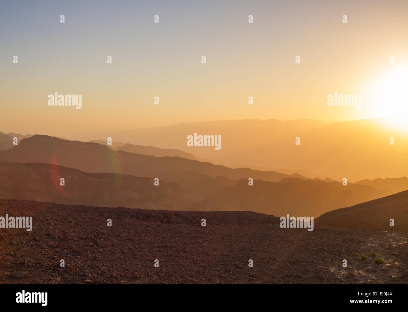 Sunrise over Red sea Stock Photo - Alamy