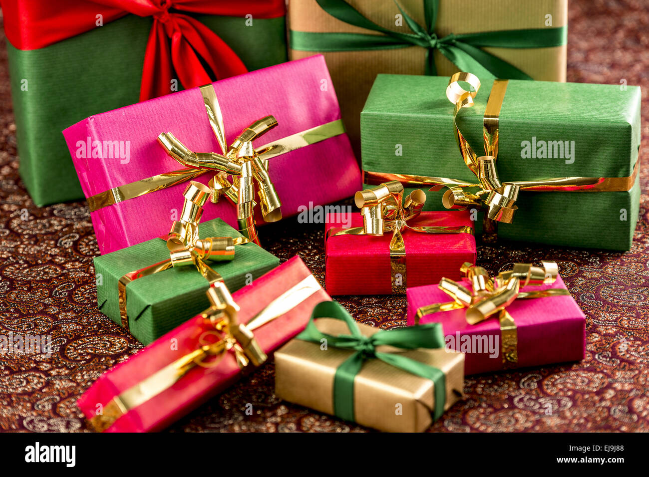 Nine Presents for any Occasion Stock Photo