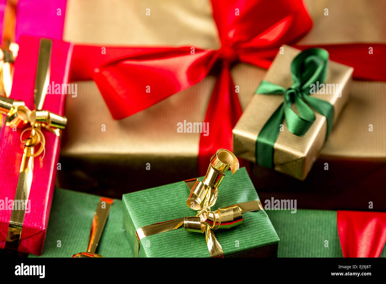 Close-Up of Tied Bowknots Stock Photo