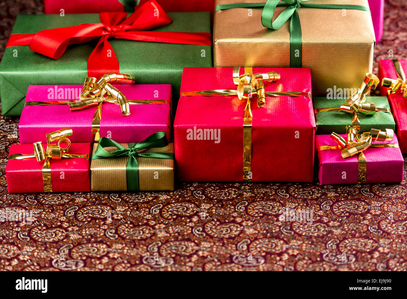 Plenty of Presents Ready to be Collected Stock Photo