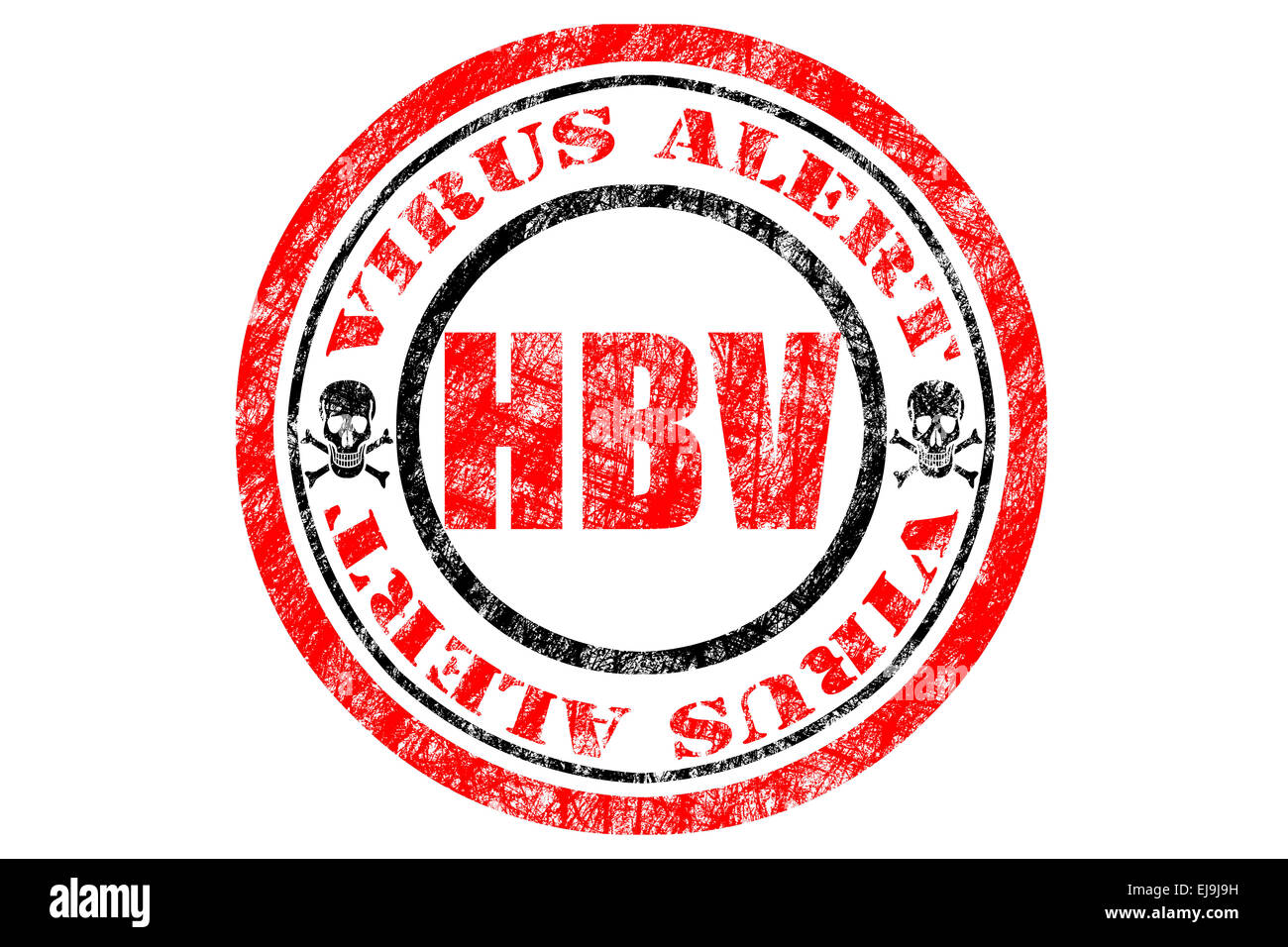 HBV Virus Alert Concept Stock Photo
