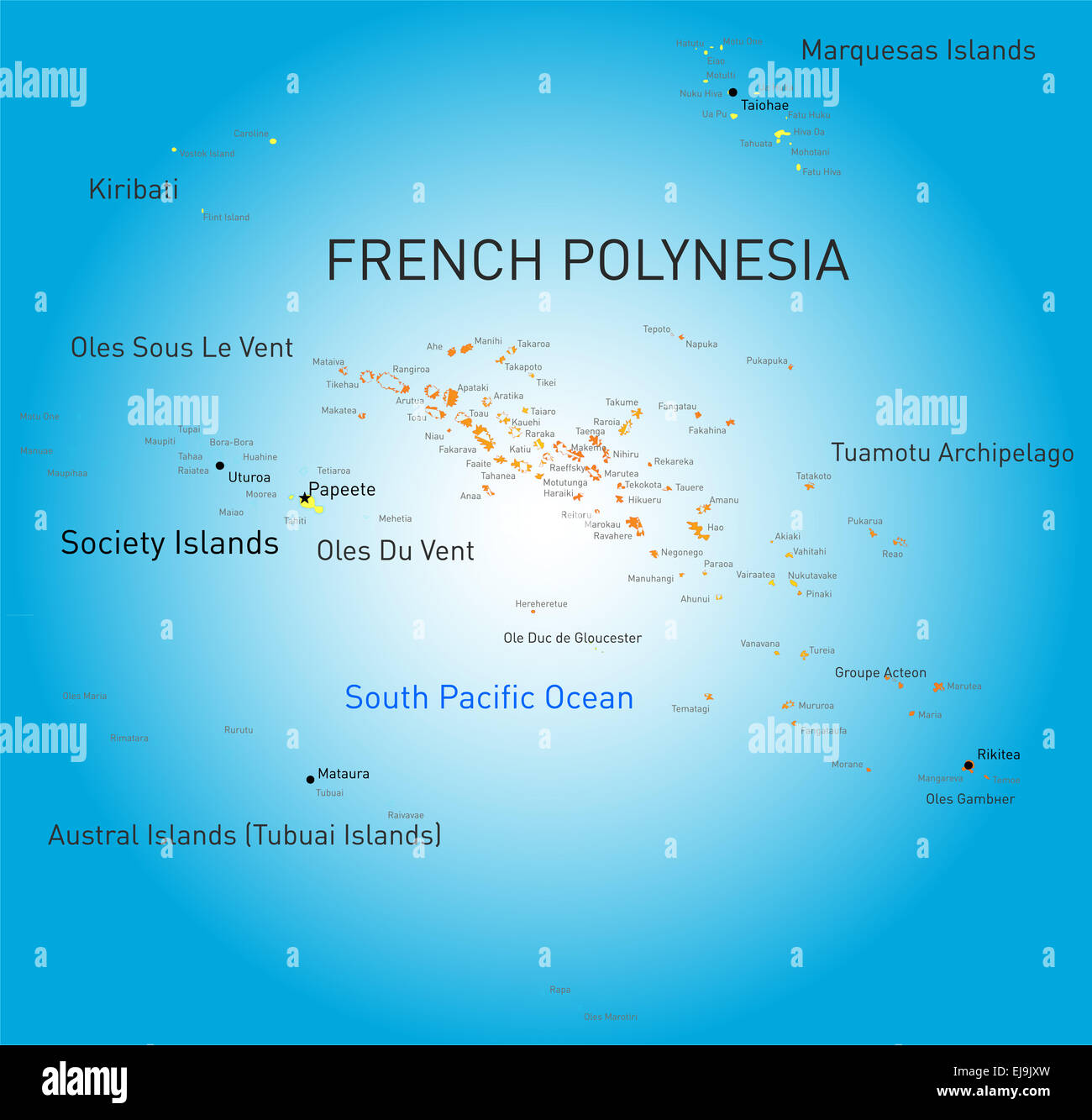 French Polynesia Stock Photo