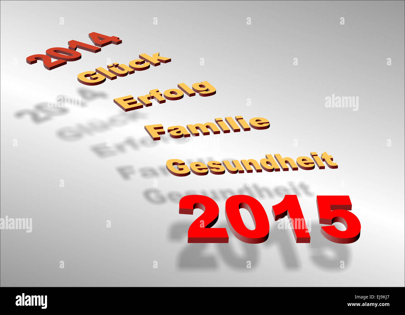 good luck for new year 2015 Stock Photo