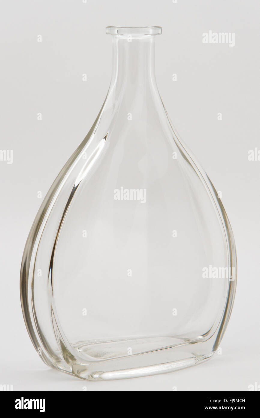 large clear glass bottle Stock Photo